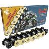 CADENA CZ CHAINS 520-120 DORADA, CON X-RING Y REFORZADA "HIGH PERFORMANCE"