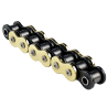 CADENA CZ CHAINS 520-120 DORADA, CON X-RING Y REFORZADA "HIGH PERFORMANCE"
