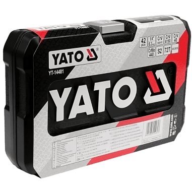 JUEGO DE DADOS 1/4 HEXAGONAL 42 PIEZAS - YATO