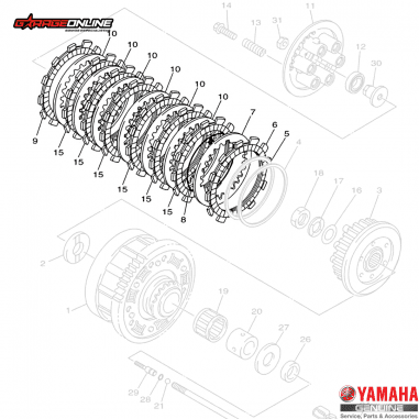 KIT DE EMBRAGUE YAMAHA XJ6 GENUINO - ENVÍO A TODO EL PAÍS