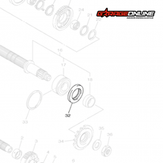 RETEN PIÑON ATAQUE YAMAHA YZF-R1 GENUINO 2004-2023