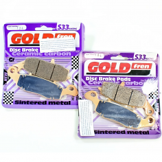 KIT PASTILLAS FRENO DELANTERO KAWASAKI VERSYS 650 / ER6N / ER6F /  SUZUKI V STROM 650  SINTERIZADA S33 GOLDFREN