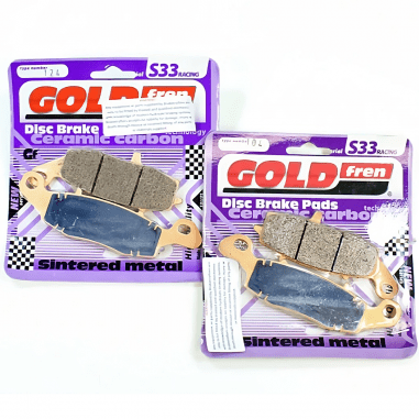 KIT PASTILLAS FRENO DELANTERO KAWASAKI VERSYS 650 / ER6N / ER6F /  SUZUKI V STROM 650  SINTERIZADA S33 GOLDFREN