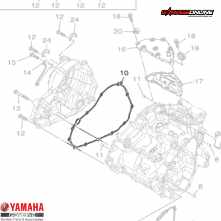 EMPAQUETADURA EMBRAGUE YAMAHA YZF R3 - YZF R3A - MT03 / GENUINO