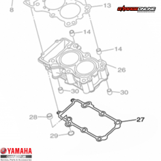 EMPAQUETADURA BASE CILINDRO YAMAHA YZF R3 - YZF R3A - MT03 / GENUINO