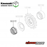 TUERCA PIÑON DE ATAQUE KAWASAKI NINJA 400 - Z400 -  NINJA 650 - VERSYS 650 - Z650 -  Z900