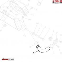 MANGUERA 2 REFRIGERACIÓN YAMAHA YZF-R3 MT03 GENUINA
