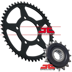 KIT PIÑON + CATALINA SUZUKI VSTROM 250 - GSX250 R - INAZUMA 250 - RELACION 14/47 - JT SPROCKETS