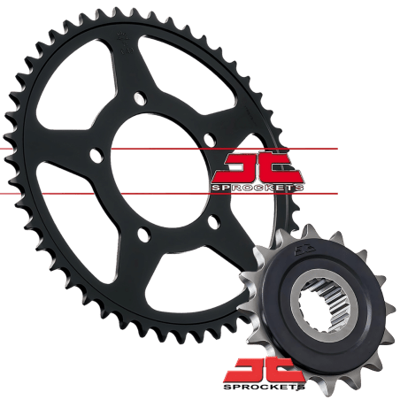 KIT PIÑON + CATALINA SUZUKI VSTROM 250 - GSX250 R - INAZUMA 250 - RELACION 14/47 - JT SPROCKETS