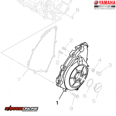 TAPA ESTATOR YAMAHA YZF R3 - YZF R3A - MT03 GENUINA
