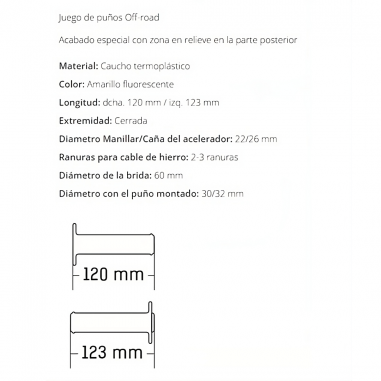 PUÑOS DOMINO 1150 - OFF ROAD RACING