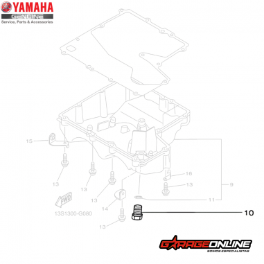 TAPON DRENAJE DE ACEITE YAMAHA YZF-R6 YZF-R7 YZF-R1 TENERE 700 GENUINO