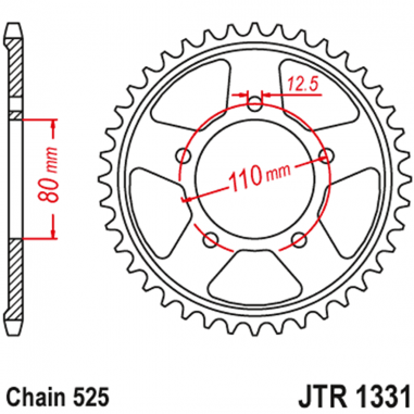 CATALINA 42 DIENTES HONDA AFRICA TWIN 1000 - 1100