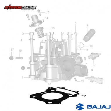 EMPAQUETADURA CULATA BAJAJ NS 200 RS 200