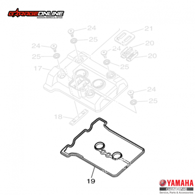 EMPAQUETADURA TAPA DE VALVULAS YAMAHA YZF R3 - YZF R3A - MT03 / GENUINO