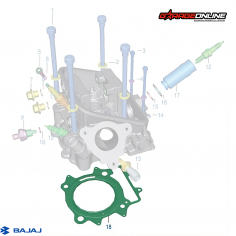 EMPAQUETADURA CULATA BAJAJ DOMINAR 400 GENUINA