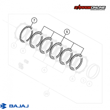 SEPARADORES DE EMBRAGUE BAJAJ DOMINAR 400 KTM 250 - 390