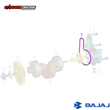 RETEN BOMBA DE AGUA BAJAJ 200 250 400 - KTM 200 250 390