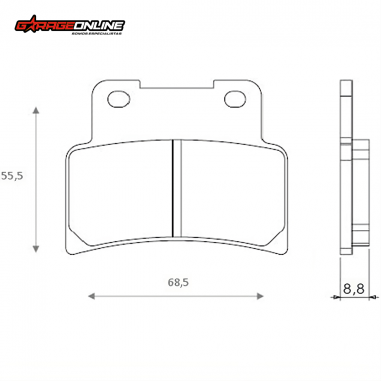 PASTILLAS DE FRENO APRILIA SHIVER 750 - SHIVER 900