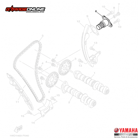 TENSOR CADENA DISTRIBUCION YAMAHA YZF-R3 MT-03 GENUINO