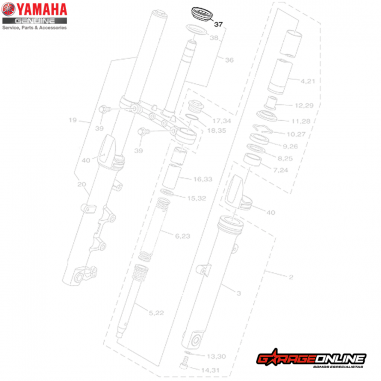 RODAMIENTO DE DIRECCION YAMAHA YZF-R3 MT-03 MT-07 MT-09