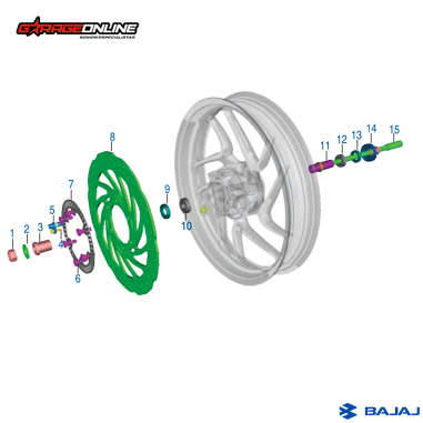DISCO DE FRENO DELANTERO DOMINAR 400 V1 BAJAJ GENUINO