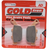 PASTILLA DE FRENO TRASERO FA496 SINTERIZADA AD GOLDFREN