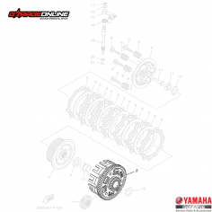CAMPANA EMBRAGUE YAMAHA YZF-R3 YZF-R3A MT-03 GENUINO - ENVÍO A TODO EL PAÍS