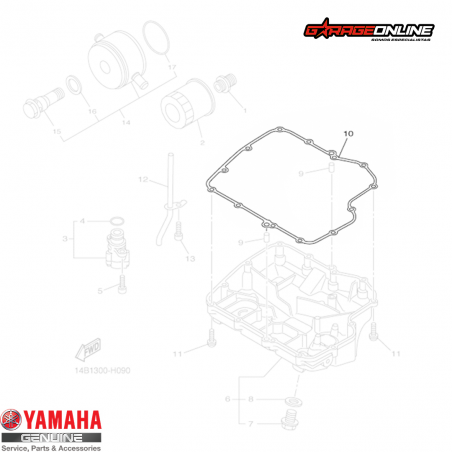 EMPAQUETADURA DE CARTER YAMAHA YZF-R1 2009-2014 GENUINA
