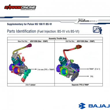 SENSOR 3 EN 1 TMAP BAJAJ NS 160 GENUINO
