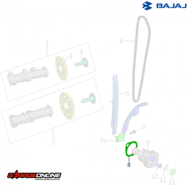 EMPAQUETADURA TENSOR CADENA DISTRIBUCION BAJAJ GENUINO
