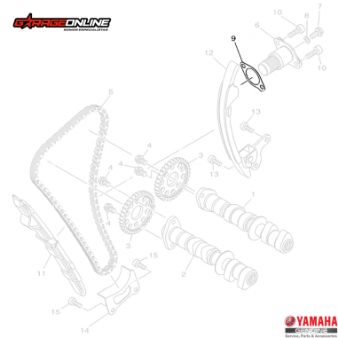 EMPAQUETADURA TENSOR CADENA DISTRIBUCION YAMAHA YZF-R3 MT-03 GENUINO