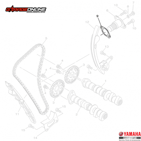 EMPAQUETADURA TENSOR CADENA DISTRIBUCION YAMAHA YZF-R3 MT-03 GENUINO