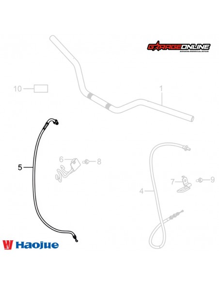 PIOLA ACELERADOR HAOJUE NK150 GENUINO