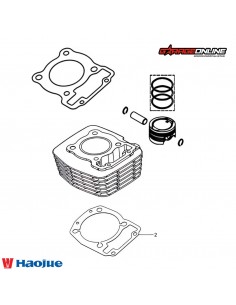 KIT CILINDRO HAOJUE NK150 CARBURADA GENUINO