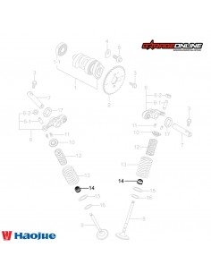SELLOS DE VALVULA (x2) HAOJUE NK150 DL160 DR160S