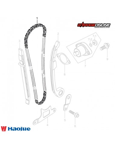 CADENA DISTRIBUCION HAOJUE NK150