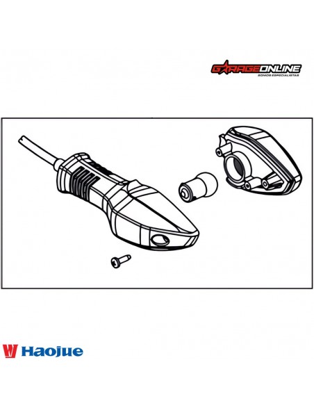 INTERMITENTE TRASERO IZQUIERDO HAOJUE NK150 GENUINO