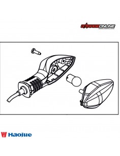 INTERMITENTE DELANTERO DERECHO HAOJUE NK150 GENUINO