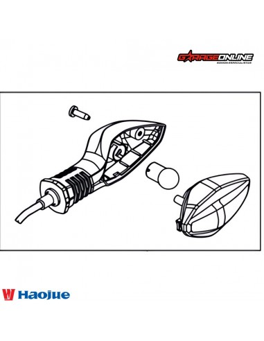 INTERMITENTE DELANTERO DERECHO HAOJUE NK150 GENUINO