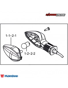 INTERMITENTE DELANTERO IZQUIERDO HAOJUE NK150 GENUINO