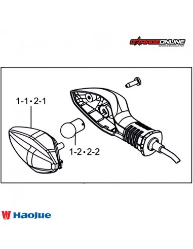 INTERMITENTE DELANTERO IZQUIERDO HAOJUE NK150 GENUINO