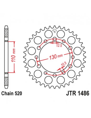 CATALINA 41 DIENTES KAWASAKI NINJA 400-300-250 YAMAHA YZF R3