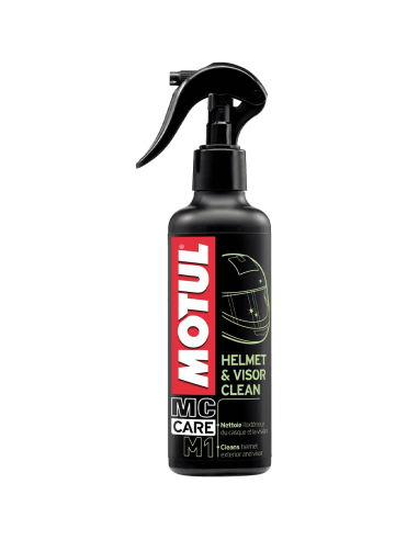 LIMPIADOR DE CASCO, MICA Y LENTES MOTUL M1 - 250 ML