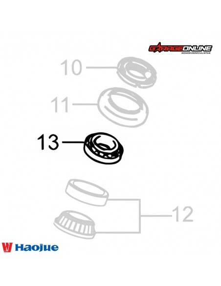 RODAMIENTO SUPERIOR DE DIRECCION HAOJUE NK150 GENUINO