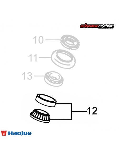 RODAMIENTO INFERIOR DE DIRECCION HAOJUE NK150 GENUINO