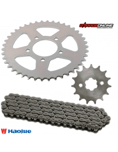 KIT DE TRANSMISION HAOJUE NK150 GENUINO RELACION 17/50