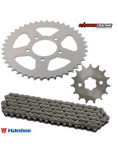 KIT DE TRANSMISION HAOJUE NK150 GENUINO RELACION 17/50