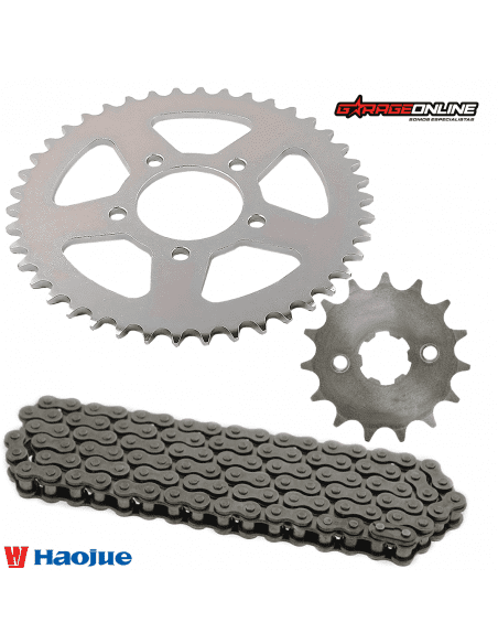 KIT DE TRANSMISION HAOJUE NK150 GENUINO RELACION 17/50