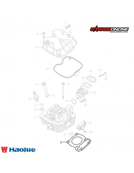EMPAQUETADURA CULATA HAOJUE NK150 GENUINO